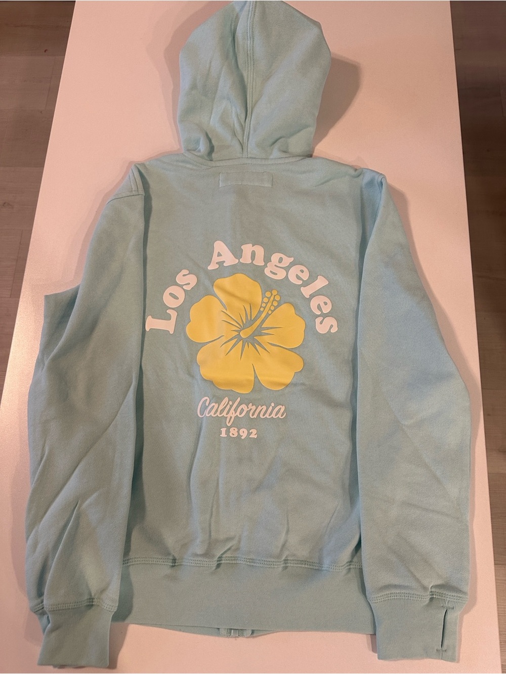 Abercrombie kids oversized full-zip logo-print hoodie